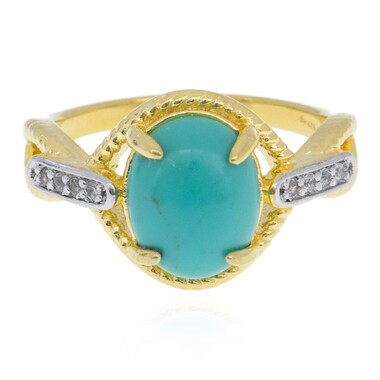 Anello in argento con Turchese Campitos (Anne Bever)