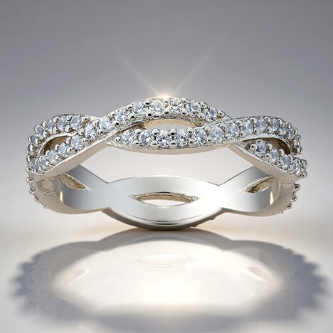 Anello in argento con Zircone
