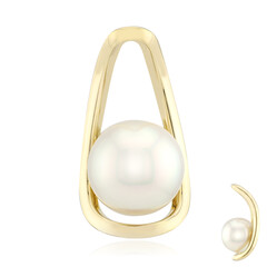 9K White South Sea Pearl Gold Pendant (Michelle Albala)