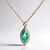 Collier en or et Emeraude de Zambie AAA