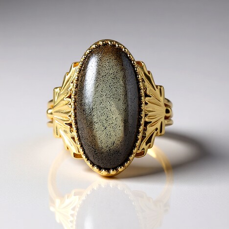 Anello in argento con Labradorite