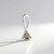Ciondolo in argento con Diamante Champagne I2