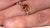 Anillo en oro con Zafiro naranja de Ban Ka Cha