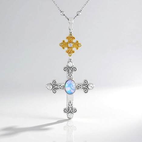 Collana in argento con Opale di Welo (Dallas Prince Designs)