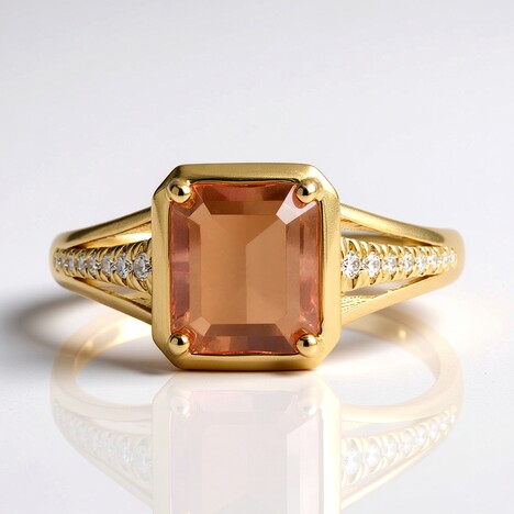 Anello in oro con Tormalina Neon del Congo (CIRARI)