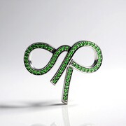 Ciondolo in argento con Tsavorite della Tanzania (MONOSONO COLLECTION)