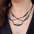 Collier en argent et Agate noire (Dallas Prince Designs)
