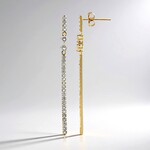 Orecchini in argento con Topazio Bianco