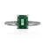 Butterfly Green Topaz Silver Ring