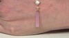 Zilveren hanger met een roze chalcedon (KM by Juwelo)