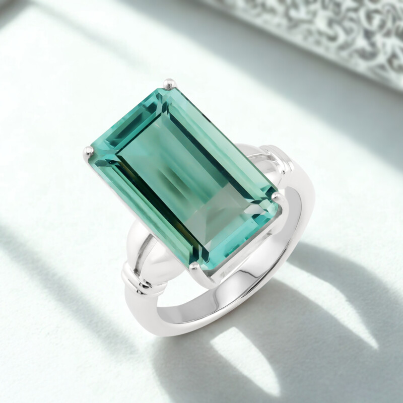 Zilveren ring met een Braldu Fluoriet (Pallanova)