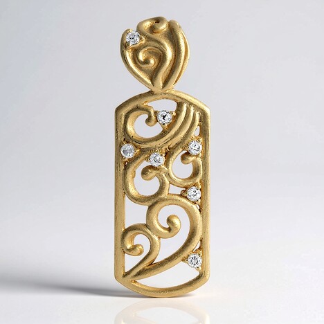 Pendentif en argent et Topaze blanche
