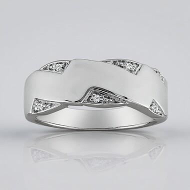 Bague en argent et Diamant SI1 (G) (Annette)