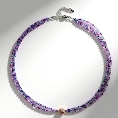Collana in argento con Perla d'Acqua Dolce Rosa