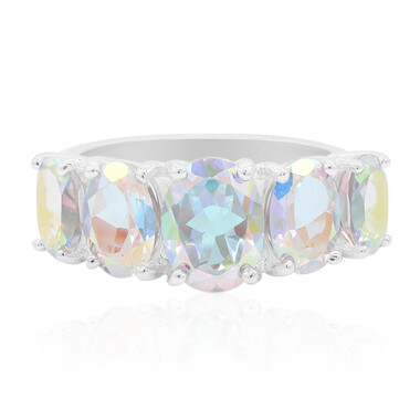 Anello in argento con Topazio Moonlight