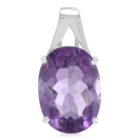 Ciondolo in argento con Fluorite Spagnola Rosa