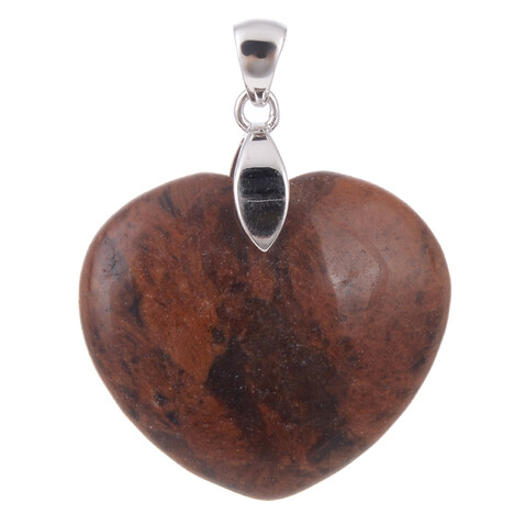 Mahogany Obsidian Silver Pendant