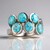 Anello in argento con Apatite Blu (Pallanova)