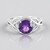 Anello in argento con Ametista Siberiana