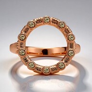 Anillo en oro con Diamante rosa de Francia de Argyle SI1 (Annette)