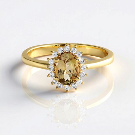 Anello in argento con Tanzanite Gialla (non riscaldata)