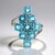 Anello in argento con Apatite Blu