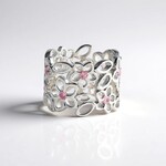 Anello in argento con Tormalina Rosa Nigeriana