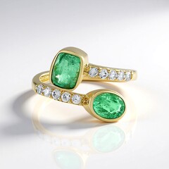 Bague en or et Emeraude d'Ethiopie (Adela Gold)