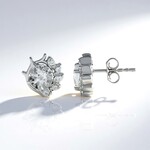 Orecchini in argento con Topazio Bianco