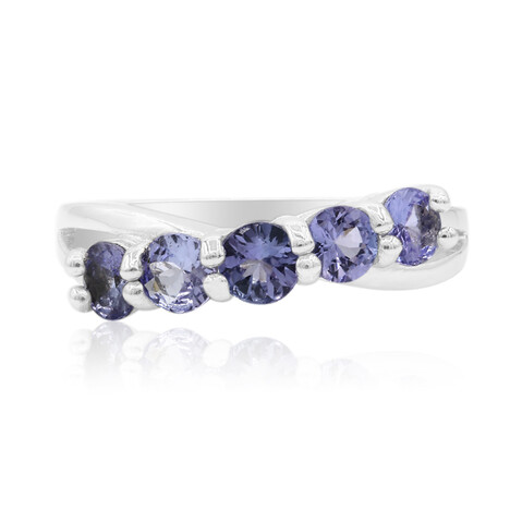 Anillo en plata con Tanzanita