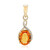 Colgante en oro con Zafiro naranja de Ban Ka Cha