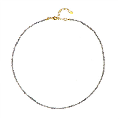 Zilveren halsketting met Zilveren Diamanten