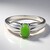 Anello in argento con Crisoprasio Imperiale