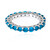Anello in argento con Apatite Blu Neon