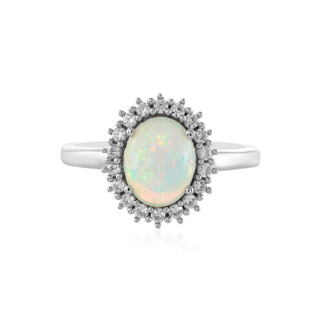 Zilveren ring met een Welo-opaal