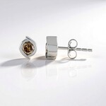 Orecchini in oro con Diamante Cioccolato I2 (SUHANA)
