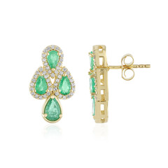 Orecchini in argento con Smeraldo Russo