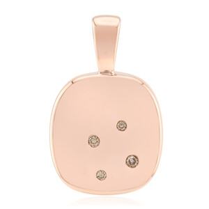 I1 Argyle Rose de France Diamond Silver Pendant (Annette)