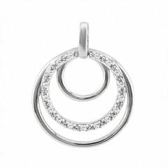 Pendentif en argent et Diamant SI1 (G) (Annette)