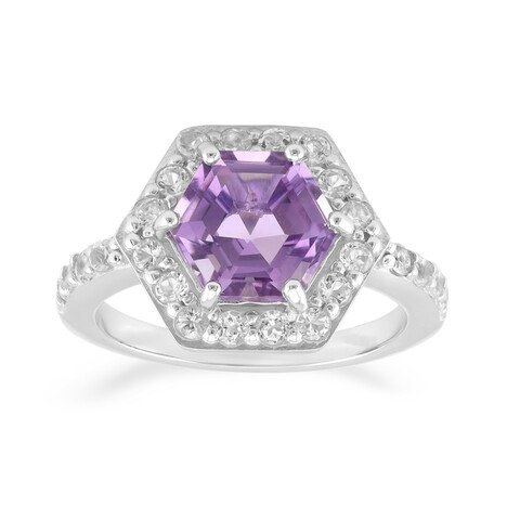 Anillo en plata con Amatista