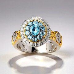 Anello in argento con Acquamarina della Tanzania