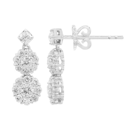 Pendientes en oro con Diamante SI