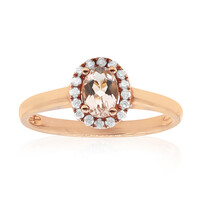Anillo en oro con Morganita