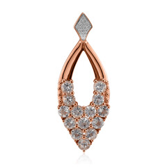 Mexikanischer Pinkfarbener Danburit-Goldanhänger