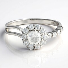 Anello in argento con Goshenite