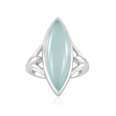Aqua-Chalzedon-Silberring