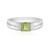 Zilveren ring met een peridoot (de Melo Essence)