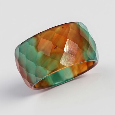 Anillo con Ágata multicolor