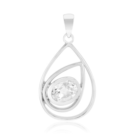 Weißer Kunzit-Silberanhänger (Pallanova)