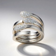 Anello in argento con Topazio Bianco (Adela Silber)